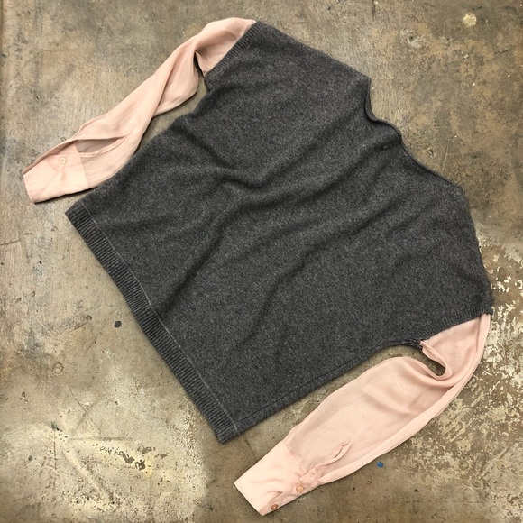 Dondup Sweater Shirt Combo Cashmere Merino Wool S - Picture 5 of 8